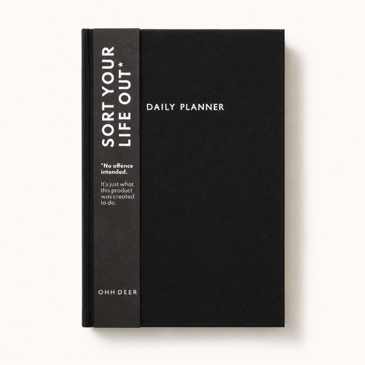 Black Daily Planner (A5) | Kaleido (UK)