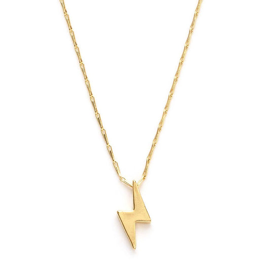 Tiny Lightning Bolt Necklace | Amano Studio (CA)