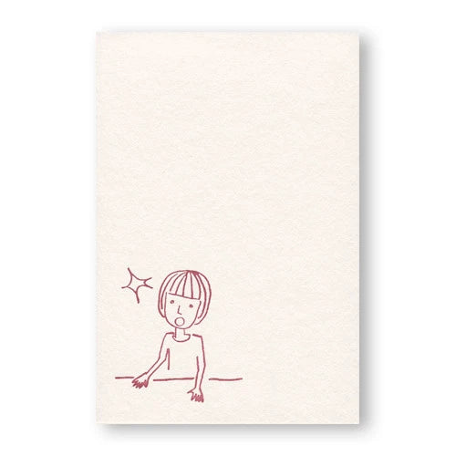 Wonder Letterpress Print Postcard | Yamamoto Paper (Japan)