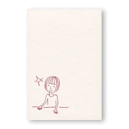 Wonder Letterpress Print Postcard | Yamamoto Paper (Japan)