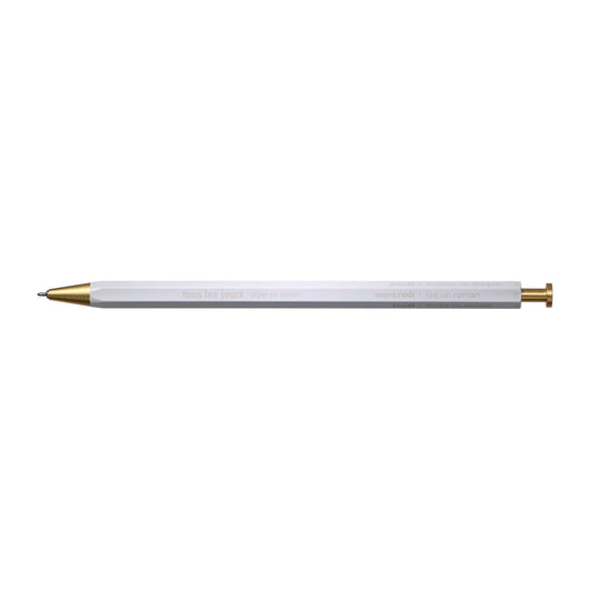 Tous Les Jours Gel Brass Ballpoint Pen | Silver |  Mark's Inc (Japan)