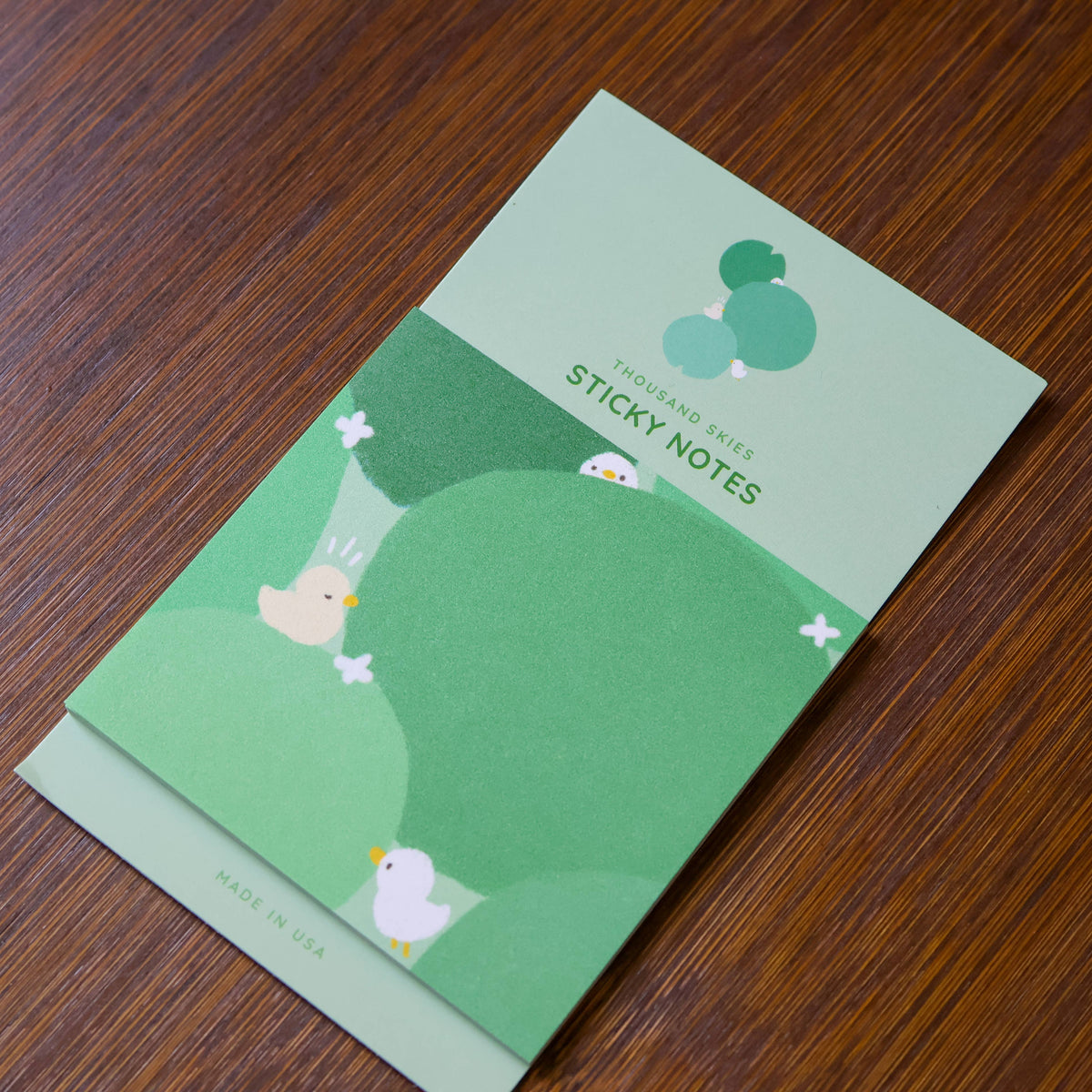 Duckies in Green Pads sticky notes by Thousand Skies