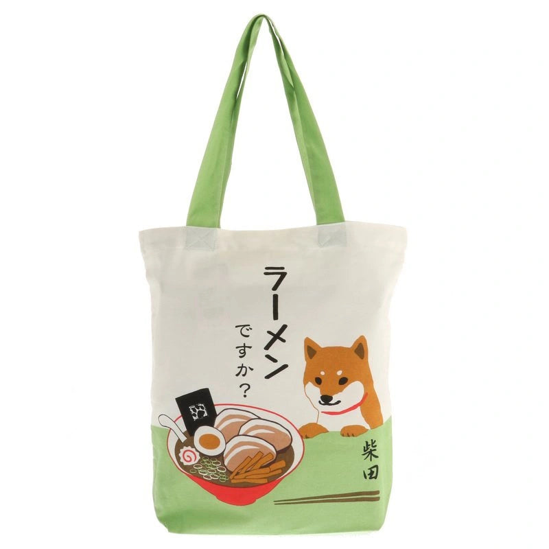 Ramen Shiba Canvas Tote Bag (Japan)