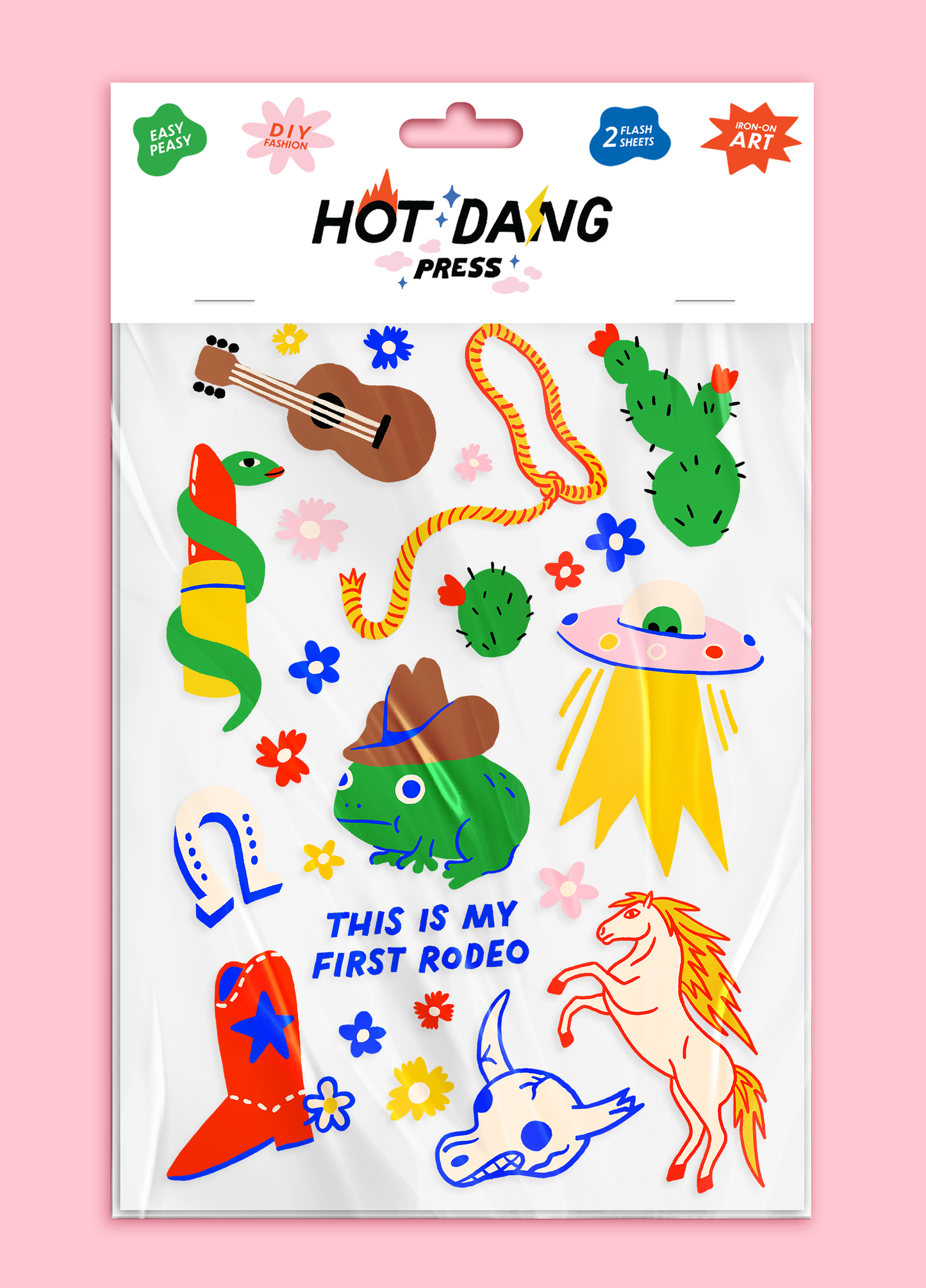First Rodeo Iron-On Sheet Set | Hot Dang Press (GA)