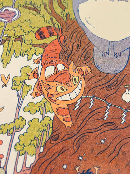 Totoro Riso Print (Small) | Natalie Andrewson (CA)