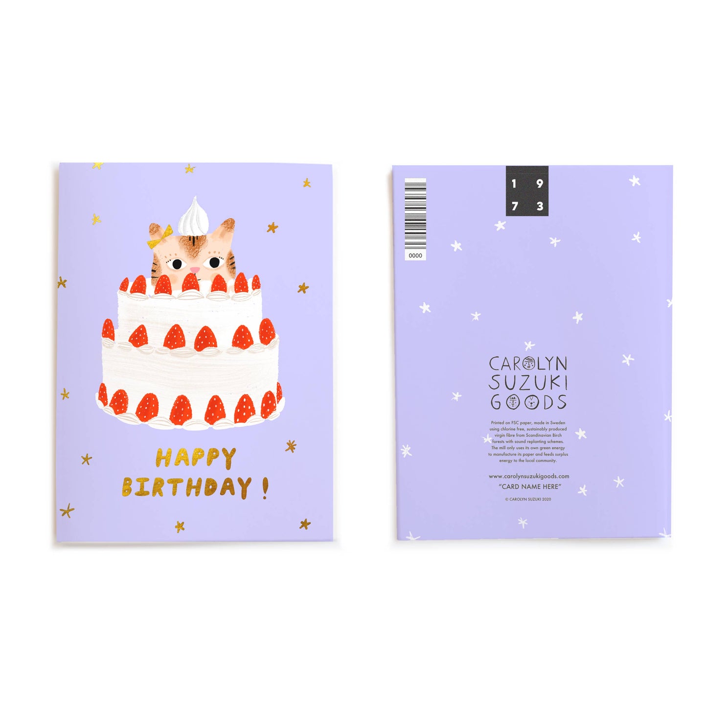 Kitty Cake Birthday Card | Carolyn Suzuki (CA)