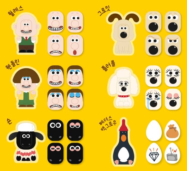 Wallace &  Gromit Face Change Figure – Blind Box Collection (Korea)