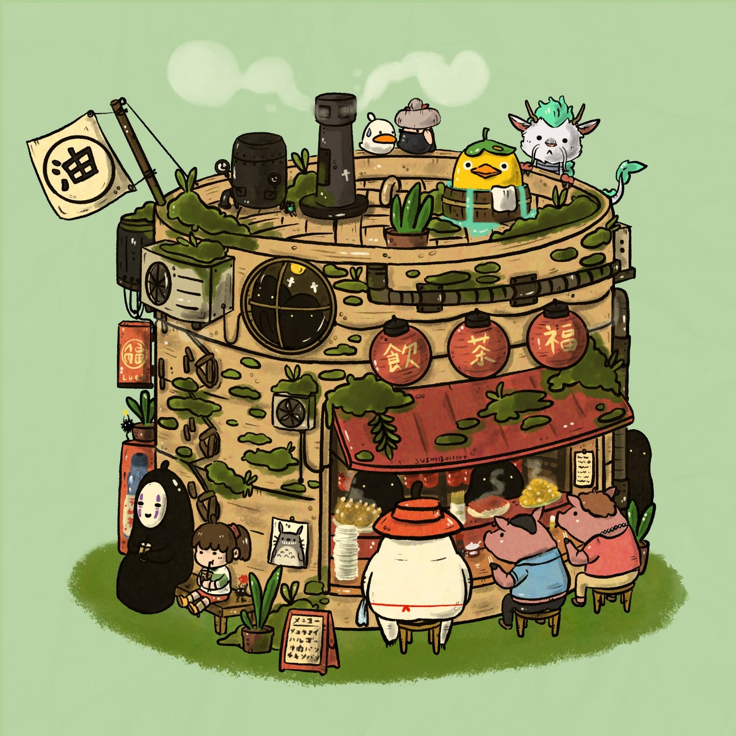 Steam Basket Dimsum Stall Art Print | Sushiboiiiyy (CAN)