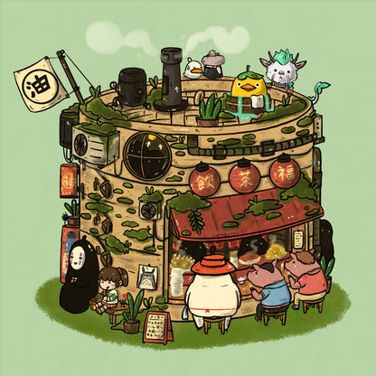 Steam Basket Dimsum Stall Art Print | Sushiboiiiyy (CAN)