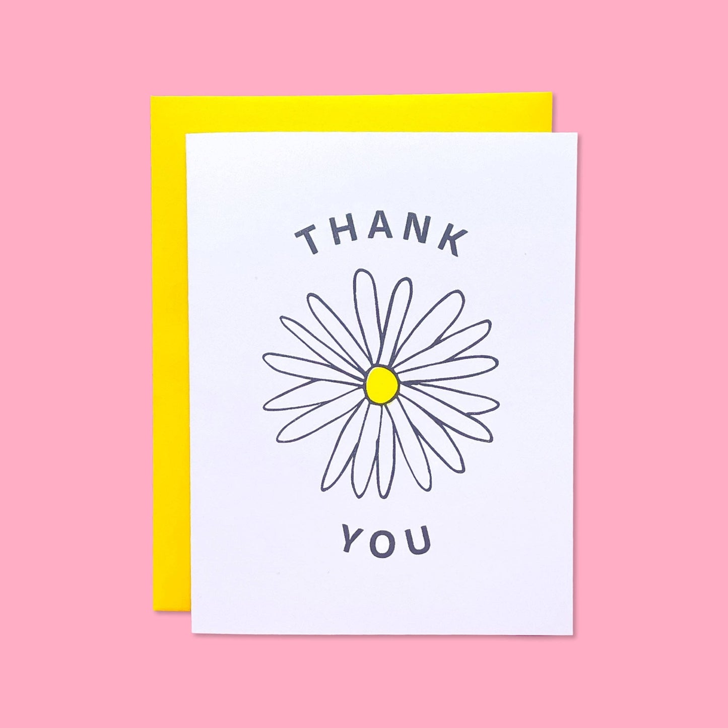 Thank You Daisy Risograph Card | Jenny Lemmons (CA)
