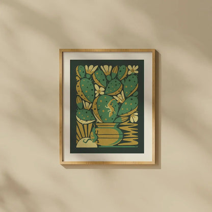 Nopal Bloom Screenprint | Limited Edition | DKNG Studios (CA)