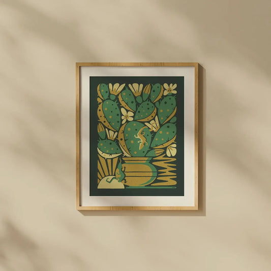 Nopal Bloom Screenprint | Limited Edition | DKNG Studios (CA)