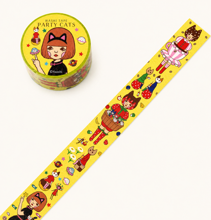 Party Cats Washi Tape | Naoshi (CA)