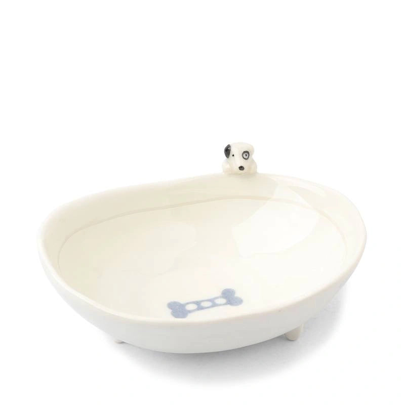 Dog & Bone Ceramic Bowl (Japan)