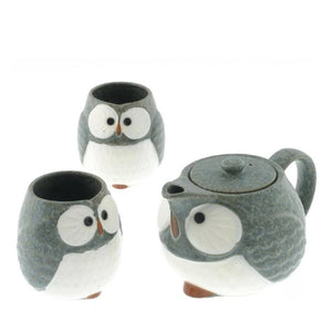 Ao Fukuro Blue Owl Ceramic Tea Set (Japan)