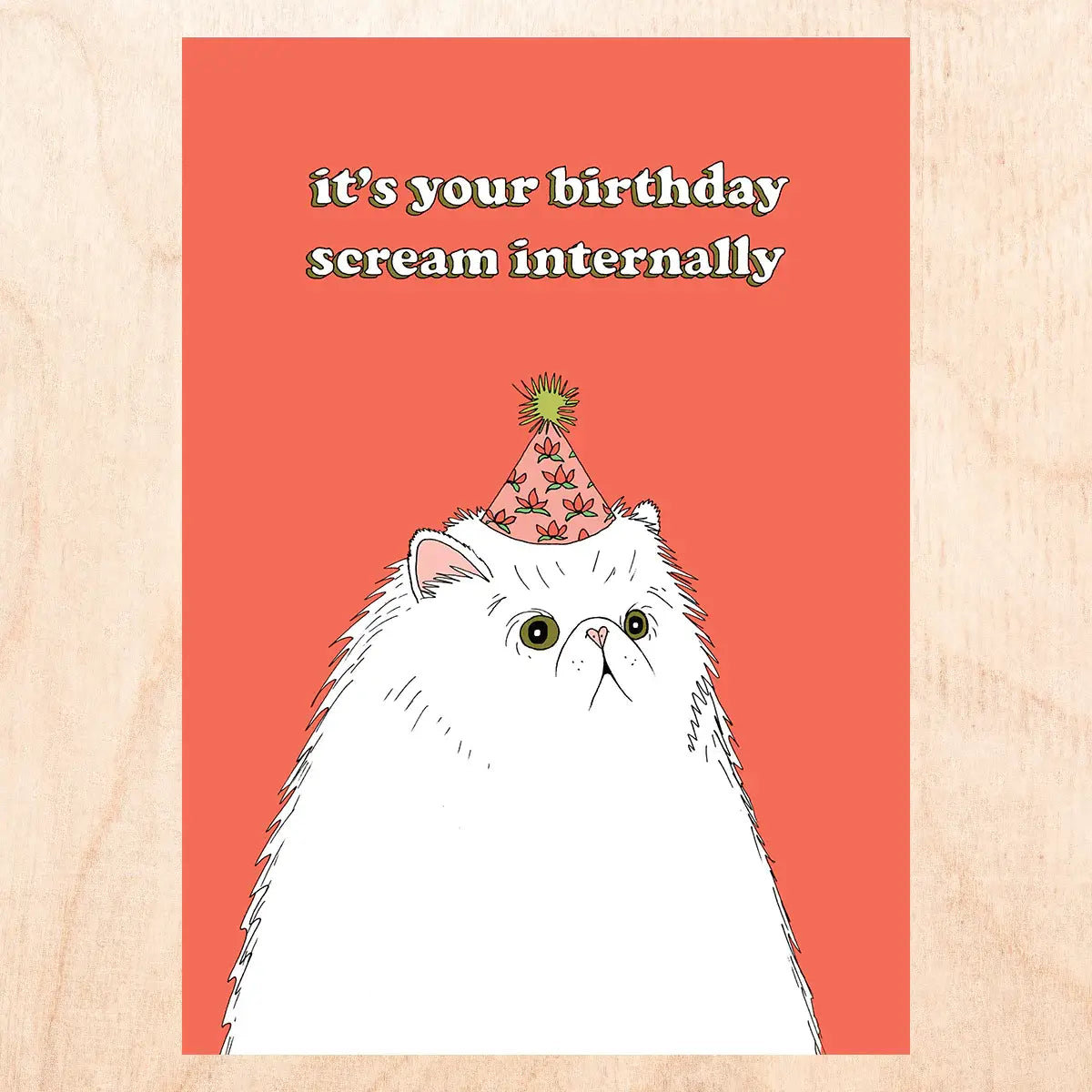Scream Internally Birthday Card | Fineasslines (CA)