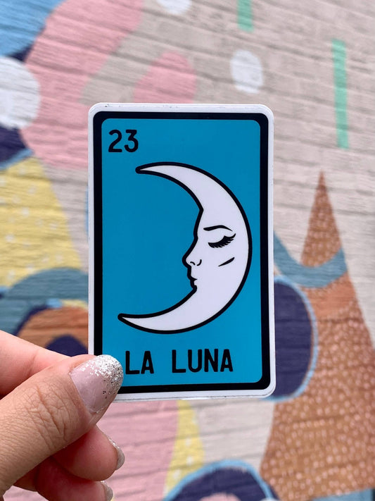 LA LUNA Lotería Card Vinyl Sticker | Kalaka Tx