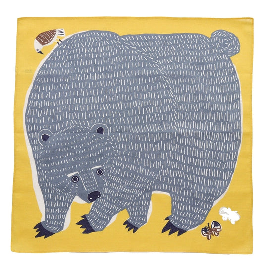 Grey Bear Furoshiki (Japan)
