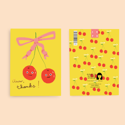 Sweet Cherries Thank You Card | Carolyn Suzuki (CA)