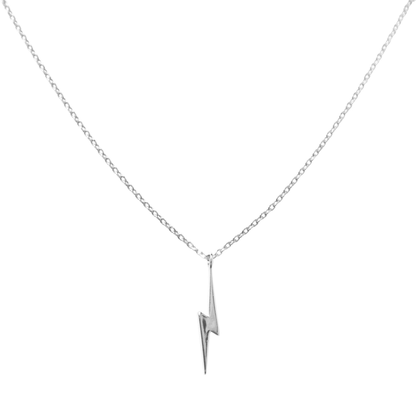 Lightning Bolt Necklace | Silver | Mineral and Matter (UT)