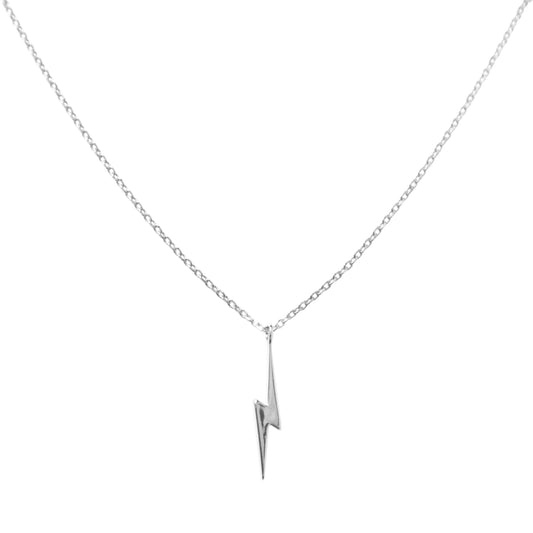 Lightning Bolt Necklace | Silver | Mineral and Matter (UT)