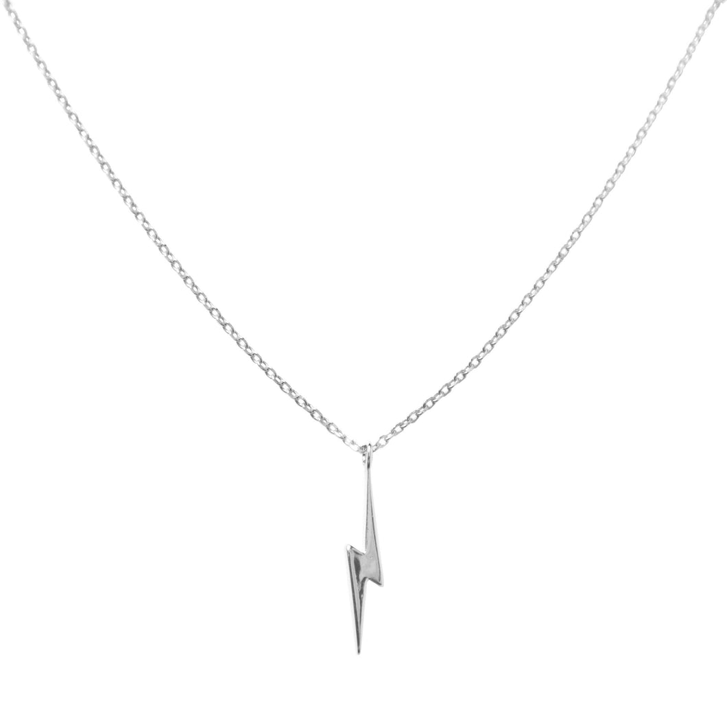 Lightning Bolt Necklace | Silver | Mineral and Matter (UT)