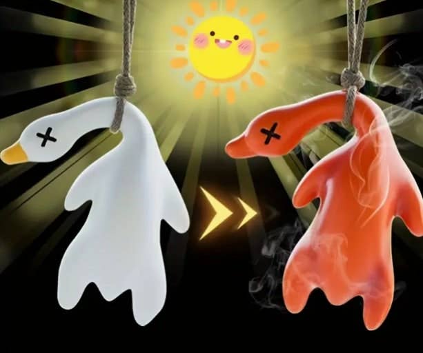 Beijing Duck Color-Changing Car Charm