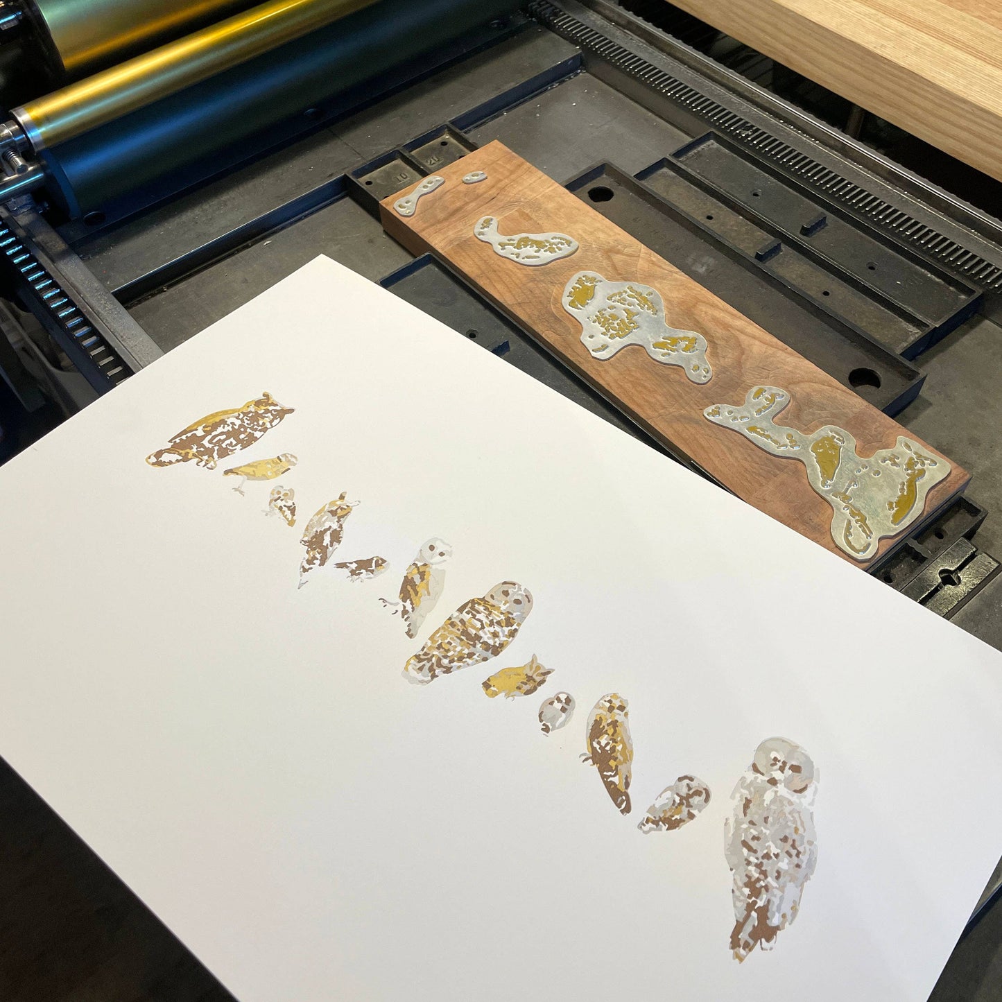 A Few Owls Letterpress Print | Susan Porteous (OR)