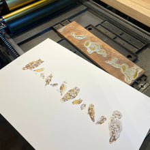 Load image into Gallery viewer, A Few Owls Letterpress Print | Susan Porteous (OR)
