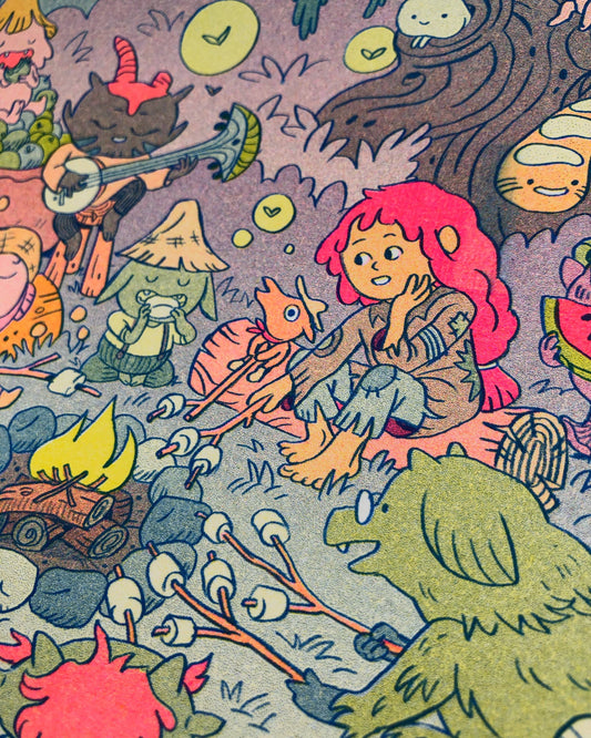 Campfire Stories Riso Print | Natalie Andrewson (CA)
