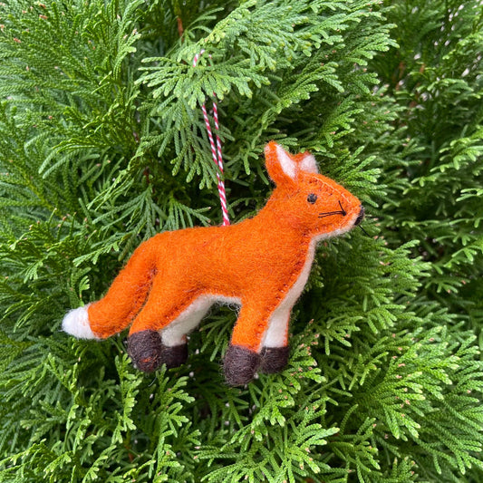 Fox Wool Felt Ornament