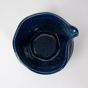 Katakuchi Matcha Bowl With Spout Navy (Japan)