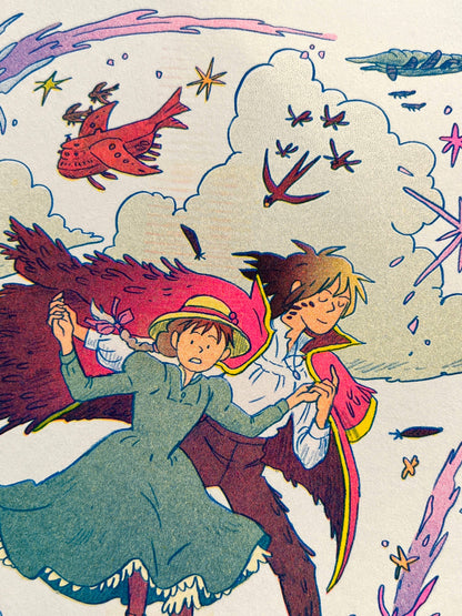 Howl's Moving Castle Riso Print (Small) | Natalie Andrewson (CA)