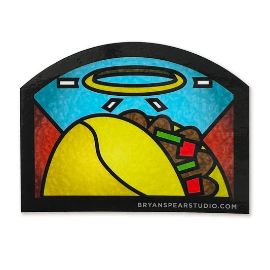 Taco Halo Sticker | Brian Spear Studio (TX)