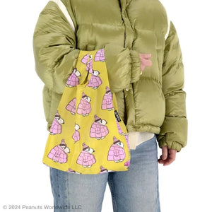 Snoopy Puffer Standard Baggu | Lime/Pink | Baggu