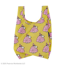 Load image into Gallery viewer, Snoopy Puffer Standard Baggu | Lime/Pink | Baggu
