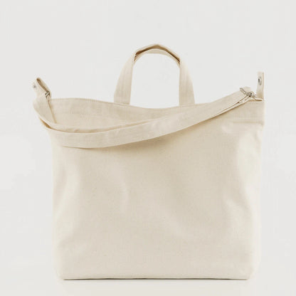 Zip Duck Bag | Horizontal | Natural Canvas | Baggu (Ca)