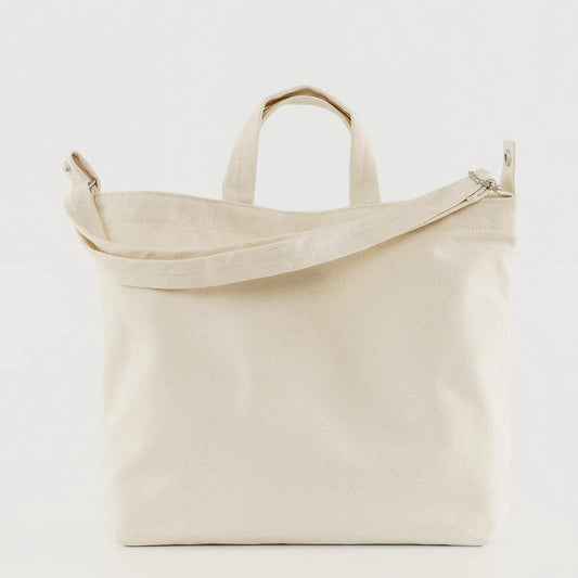 Zip Duck Bag | Horizontal | Natural Canvas | Baggu (Ca)