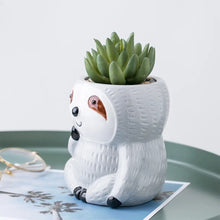 Load image into Gallery viewer, Gray Sloth Planter
