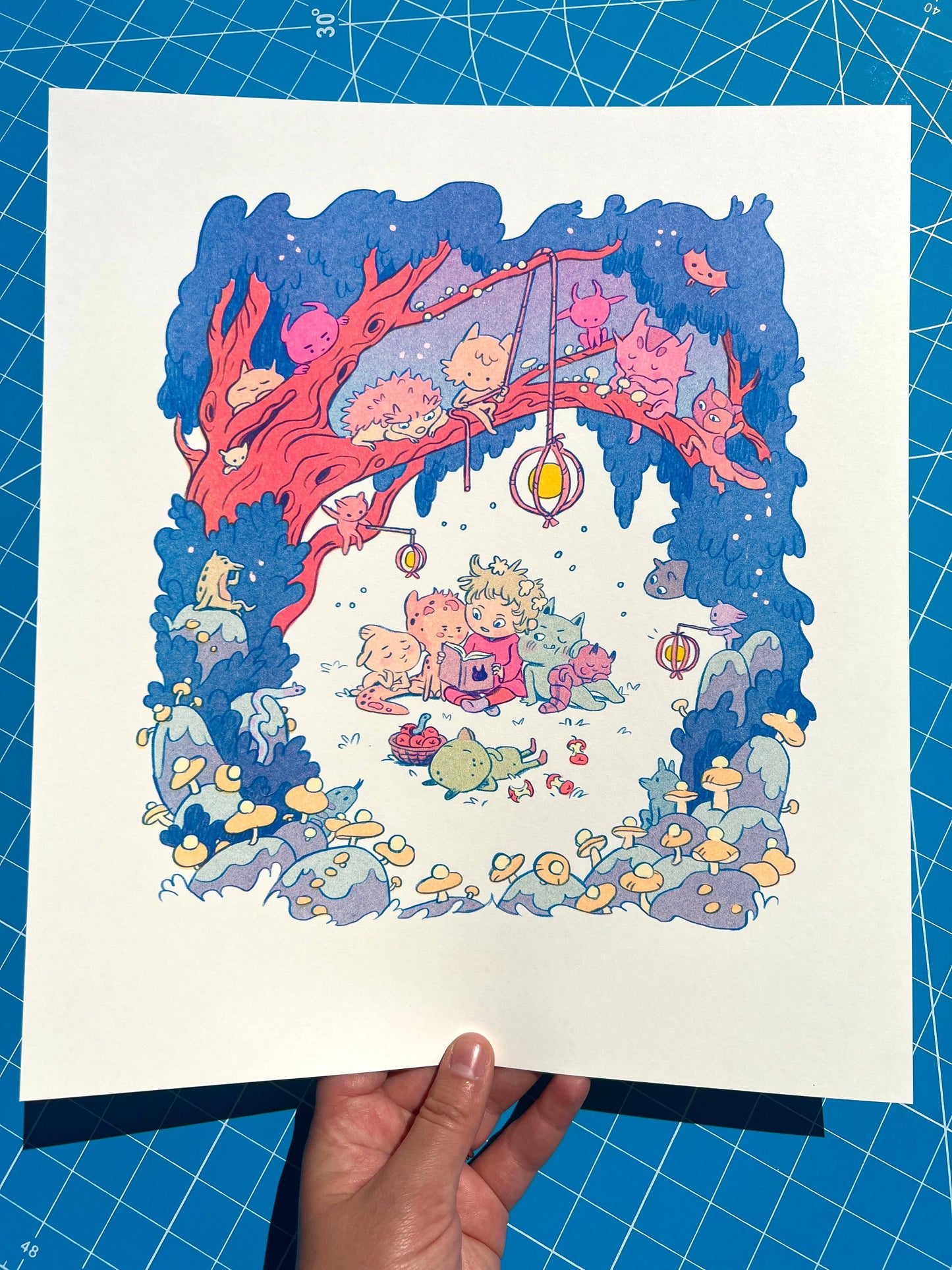 Bedtime Story Risogrpah Print (Large) | Natalie Andrewson (CA)