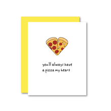 Load image into Gallery viewer, Pizza Heart Risograph Card | Jenny Lemmons (CA)
