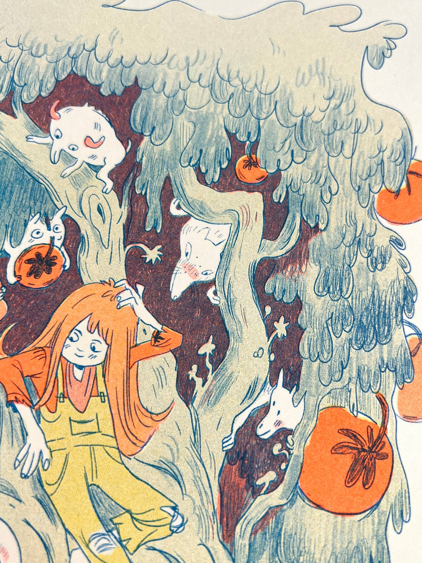 Magical Orange Tree Riso Print | Natalie Andrewson (CA)