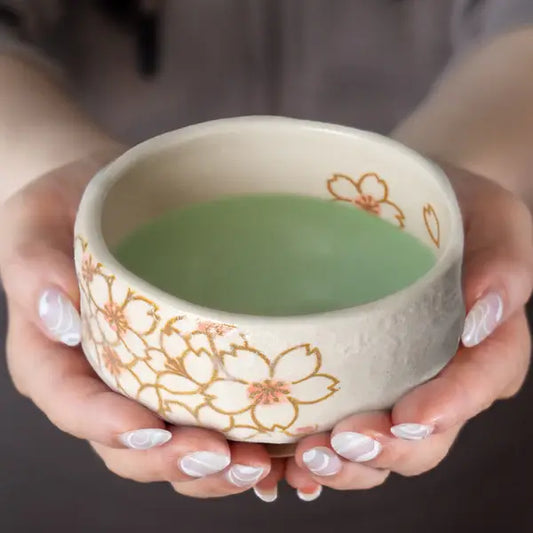 Sakura Porcelain Mini Matcha Bowl (Japan)