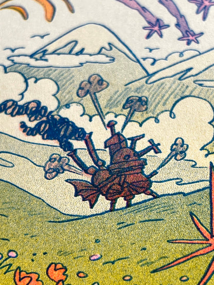 Howl's Moving Castle Riso Print (Small) | Natalie Andrewson (CA)