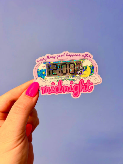 After Midnight Glitter Sticker | The Peach Fuzz (CA)