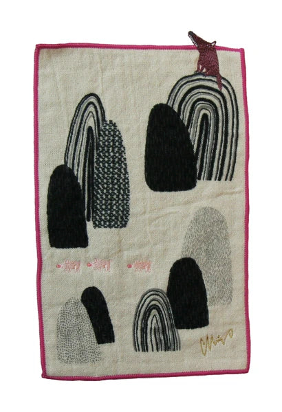 Towel Handkerchief Pocket | Wolf/Prurple | moritaMiW x Kusubashi Monori
