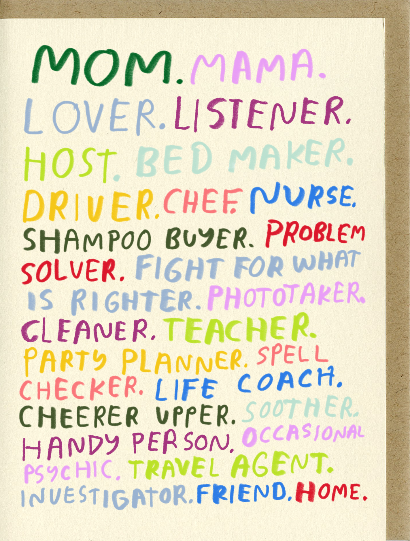 Mom You're All That Card | People I've Loved (CA)