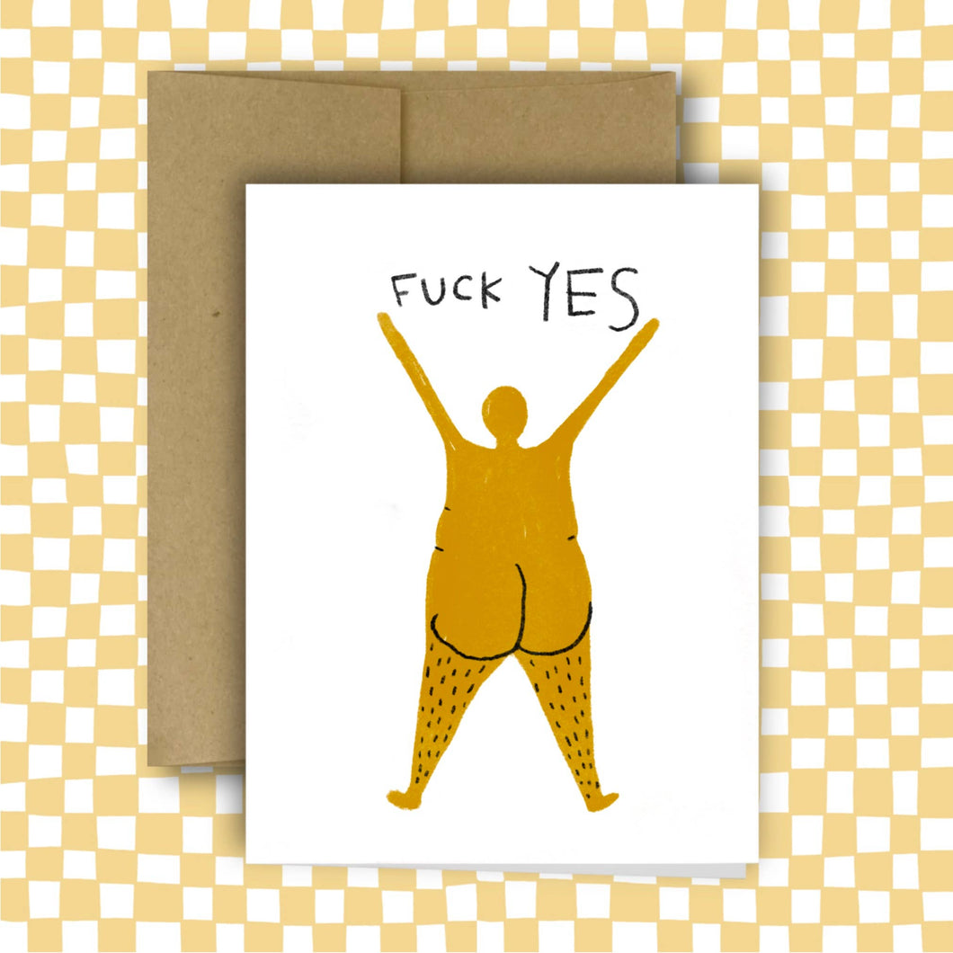 Fuck Yes Greeting Card | Rani Ban Co (NY)