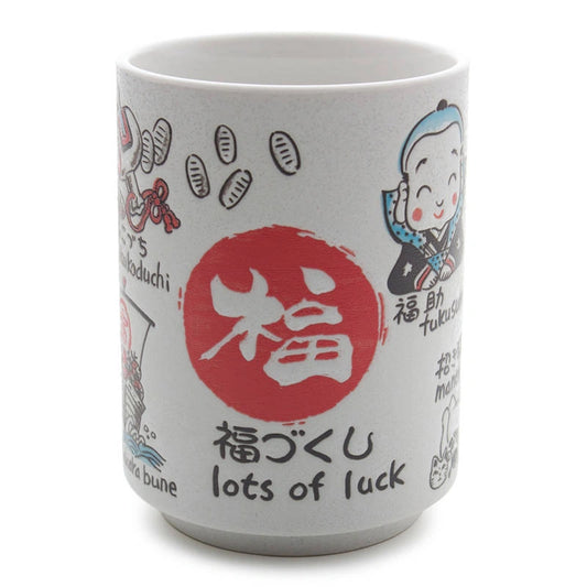 Lots Of Luck Ceramic Teacup (Japan)