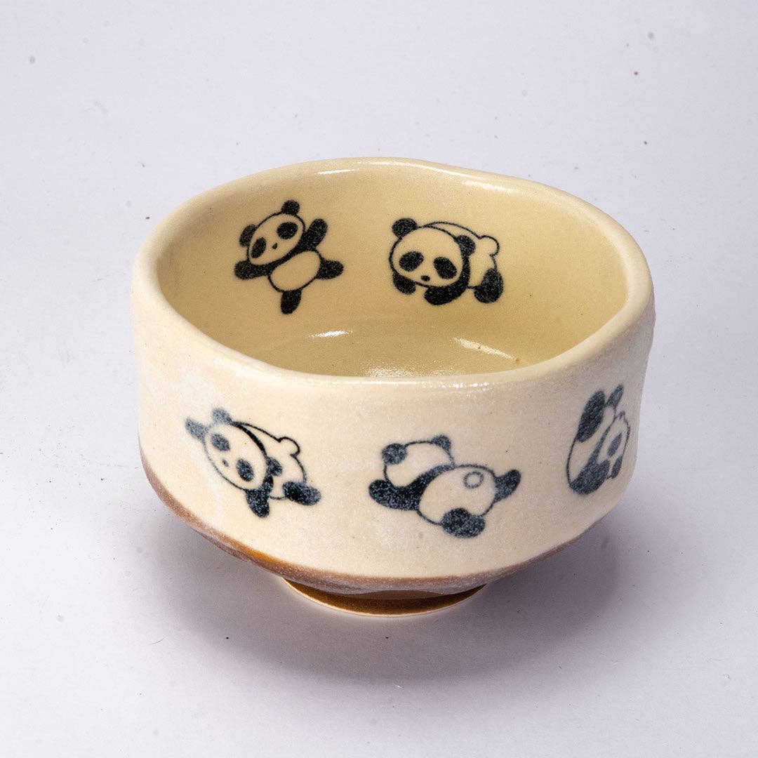 Panda Porcelain Matcha Bowl (Japan)